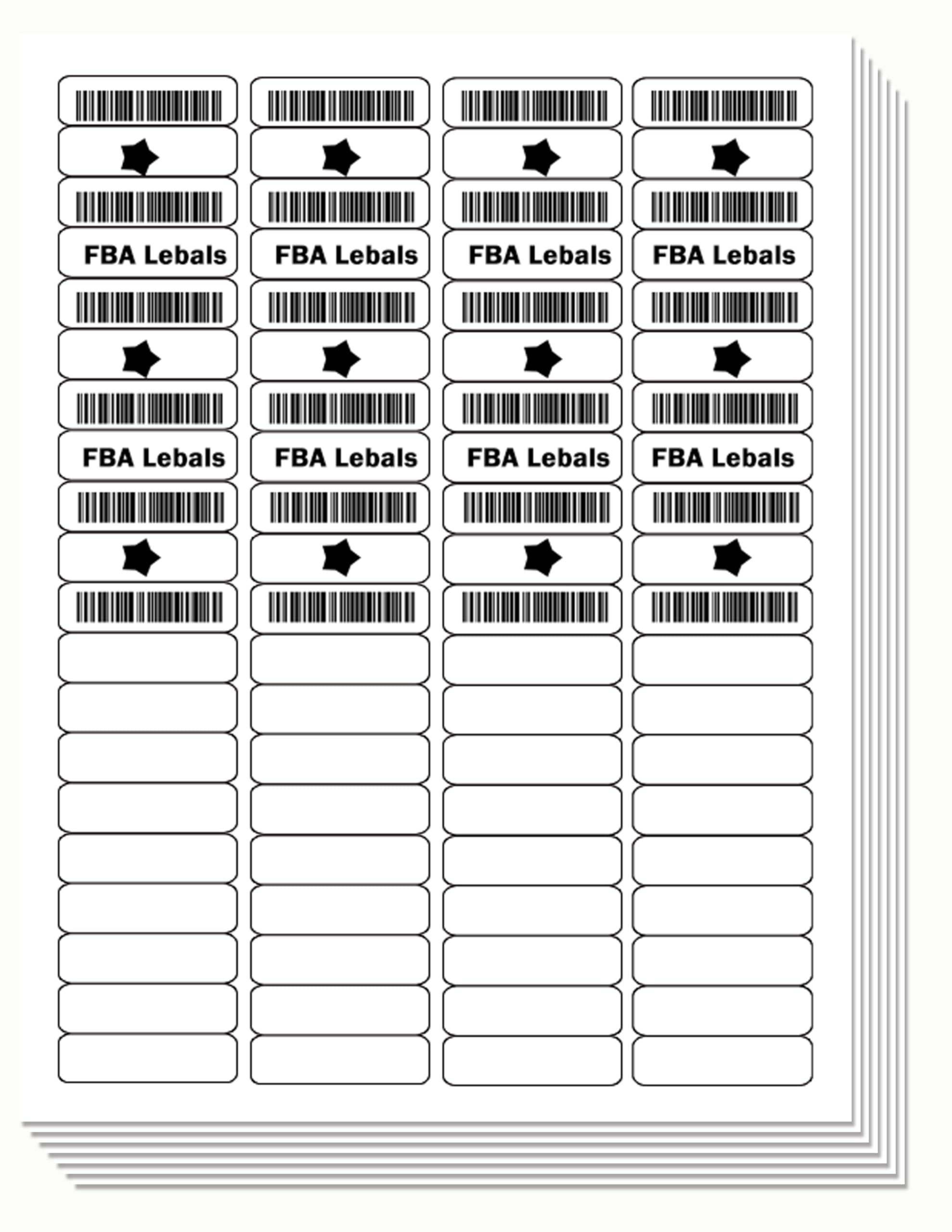Label Sheets For Printer 8.5 X 11 Sticker Paper For Inkjet And Laser ...