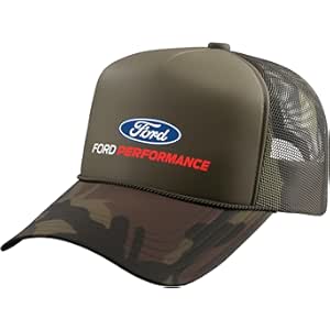 Ford Performance Logo Trucker Hat with Adjustable Mesh Back