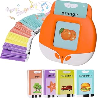 Talking Flash Cards Early Educational Toys for 3 4 5 6 Year Old Baby Boys Girls, Preschool Learning Reading Machine with 224 Words,Sensory Toys for Autism, Montessori Interactive Gift for Kids