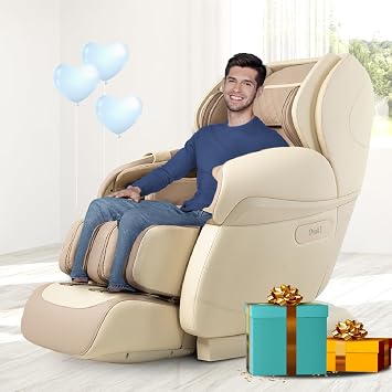 Osaki Pro OS-4D Paragon | Beige | Massage Chair | Multi-Angle L-Track 4D Massage | Zero Gravity | Space Saving | Heating Foot Roller | Voice Recognition | High Intensity Fullbody Airbag