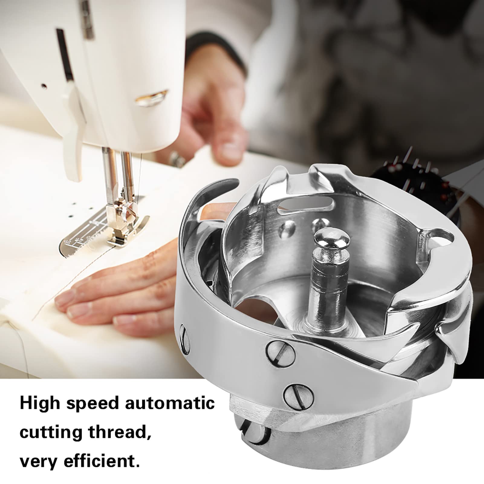 Tyenaza Navetta Capsula Porta Spolina Bobina, Accessori per Macchine da Cucire industriali per Computer Custodia per Bobina con Gancio Rotante per Navetta