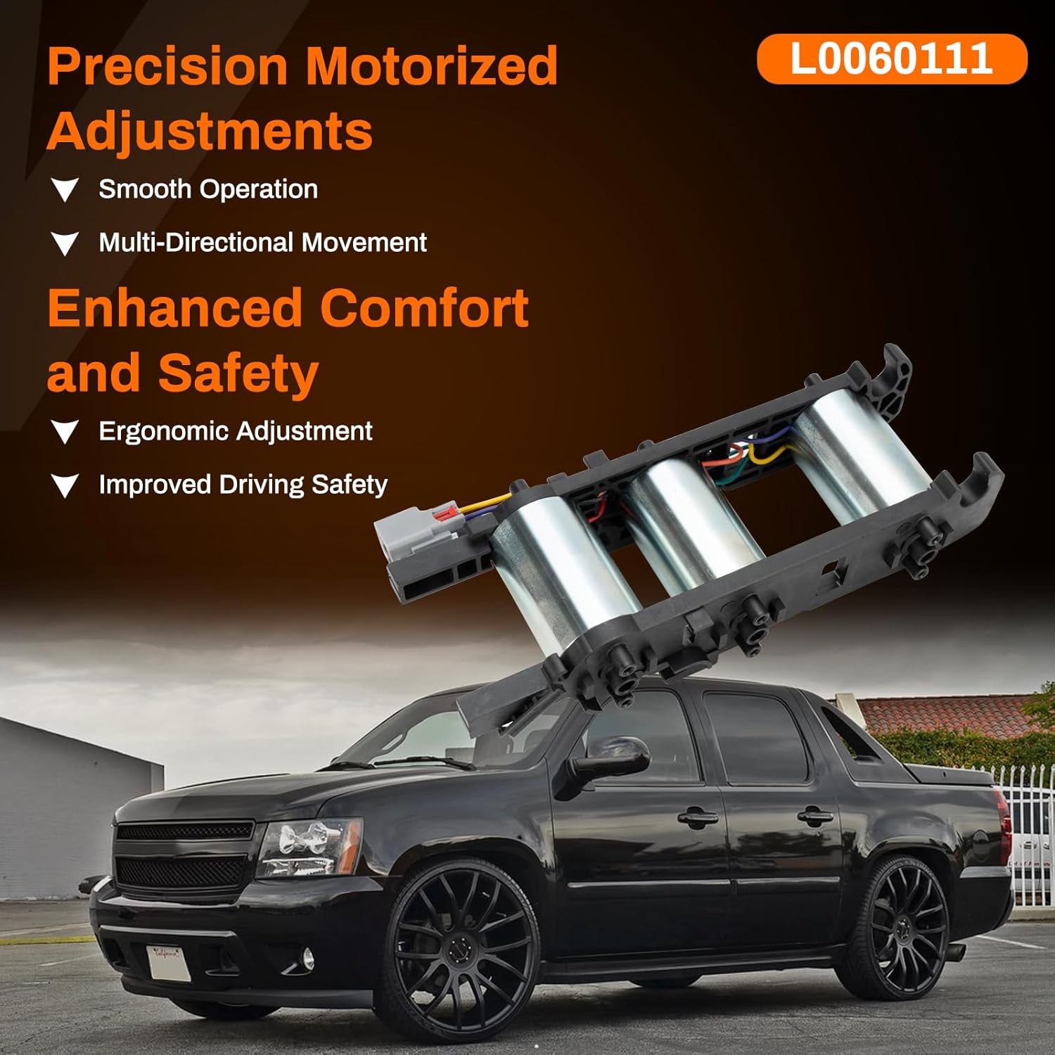 Upgraded 6 or 8 Way Power Seat Motor W/O Memory Compatibility with 2007-2014 Cadillac Escalade/Chevy Silverado Suburban Tahoe Avalanche/GMC Sierra Yukon Replace# L0060111