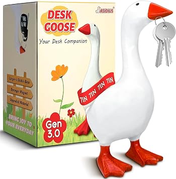 7 Inch Desk Goose Key Holder, Upgraded Magnetic Beak