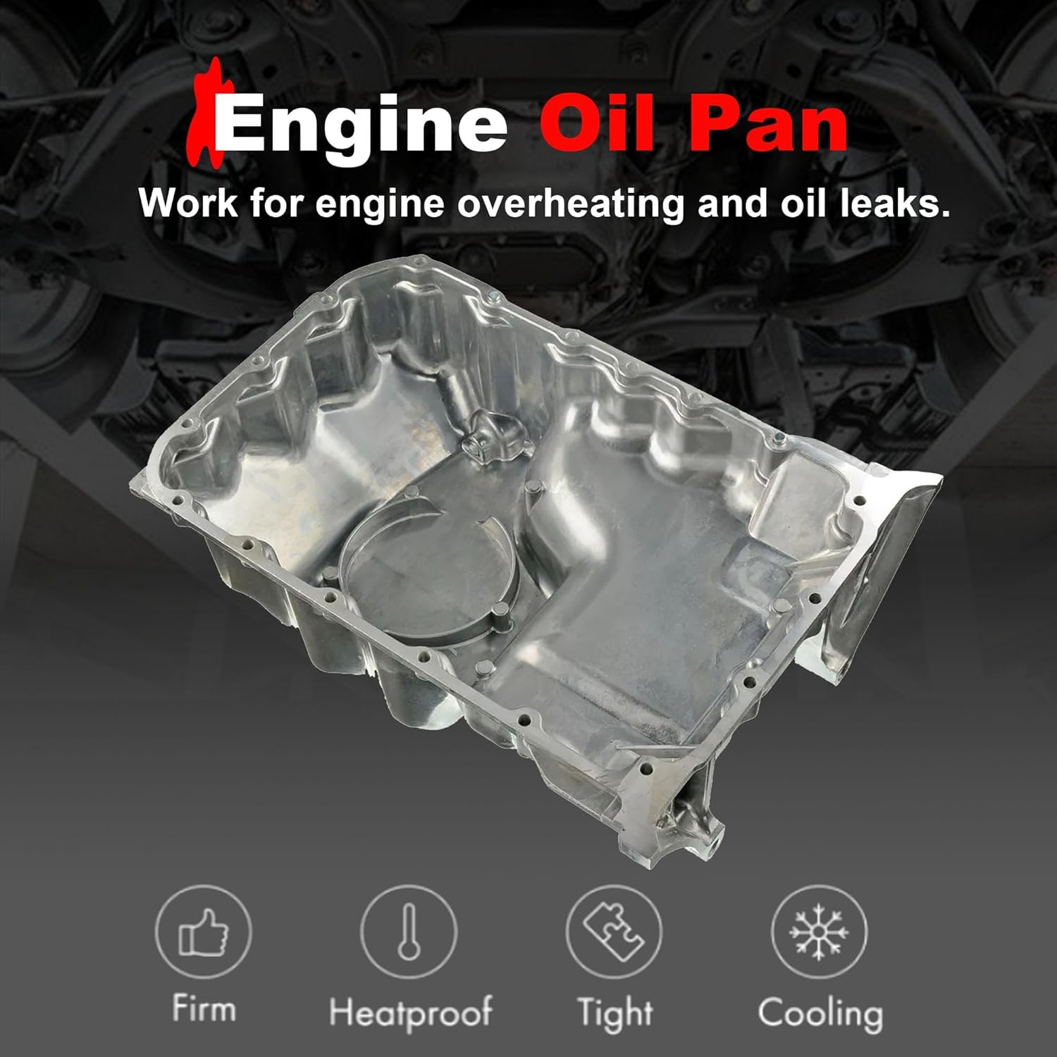 264-412 Engine Oil Pan Sump with Drain Plug Compatible with Acura CL 2001-2003 MDX 2001-2002 TL 2002-2003 Honda Pilot 2003-2004 Replace 11200PGEA00