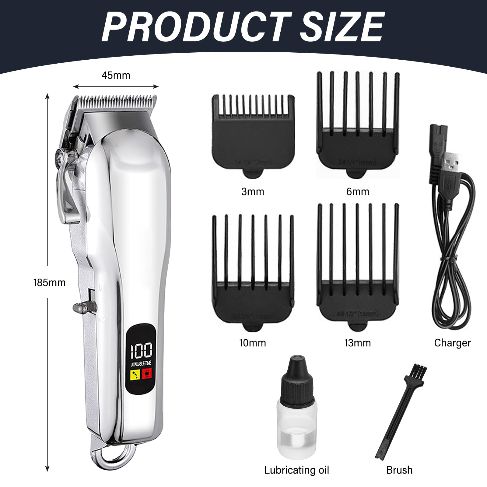 Tondeuse Chevaux Sans Fil, Tondeuse Cheval Rechargeable pour Crinière Épaisse