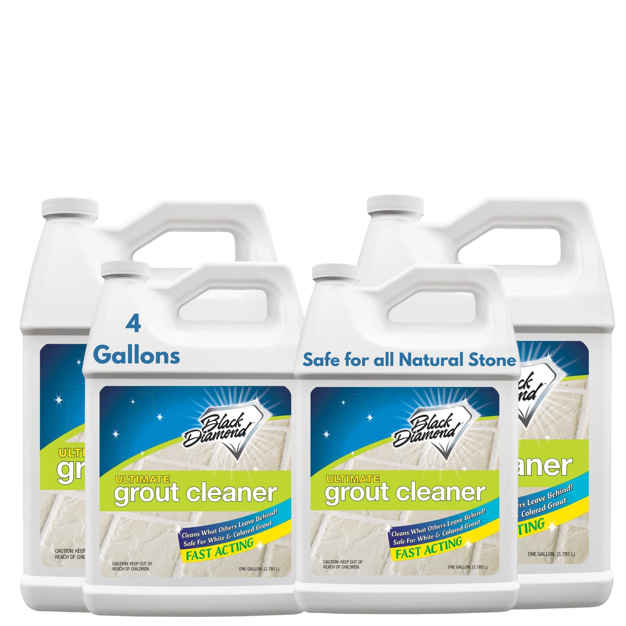 ULTIMATE GROUT CLEANER: Best Cleaner for Tile,Ceramic,Porcelain, Marble Acid-free Safe Deep Cleaner & Stain Remover for Even the Dirtiest Grout. (4-Gallons)
