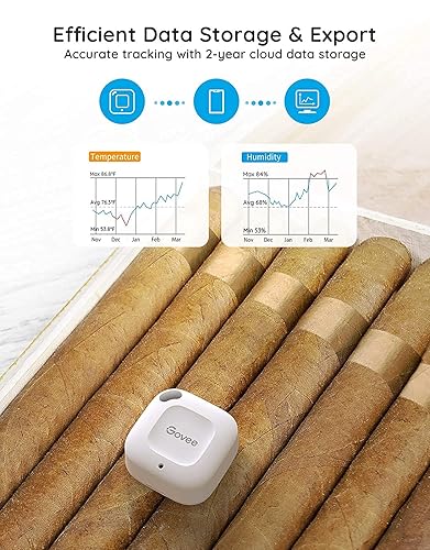 Miniatura 6 de Govee Termómetro higrómetro termómetro inalámbrico mini sensor de humedad Bluetooth con alerta de notificación almacenamiento y exportación de datos