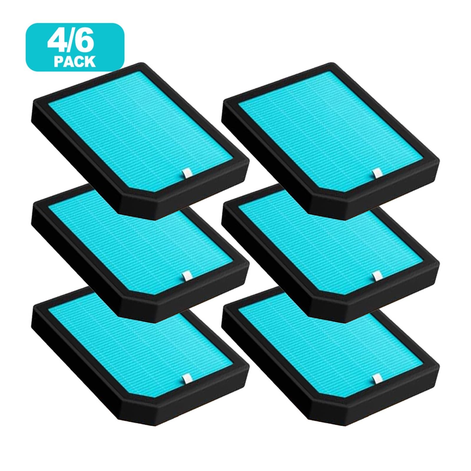 4/6 Filtros De Repuesto H13 True HEPA, Compatibles Con Purificador De Aire Aircillin AP1501, Alta Eficiencia, Bajo Nivel De Ruido, Larga Duración, Fácil Instalación(6 PACK)