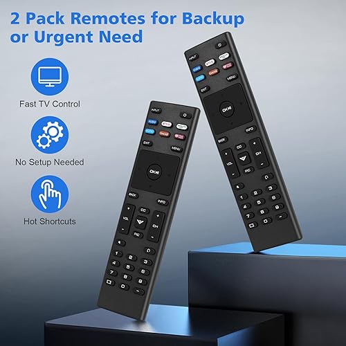 Miniatura 6 de Paquete de 2 controles remotos de TV para Vizio Remote Control Remoto de Reemplazo para Vizio Smart TV Remote XRT136