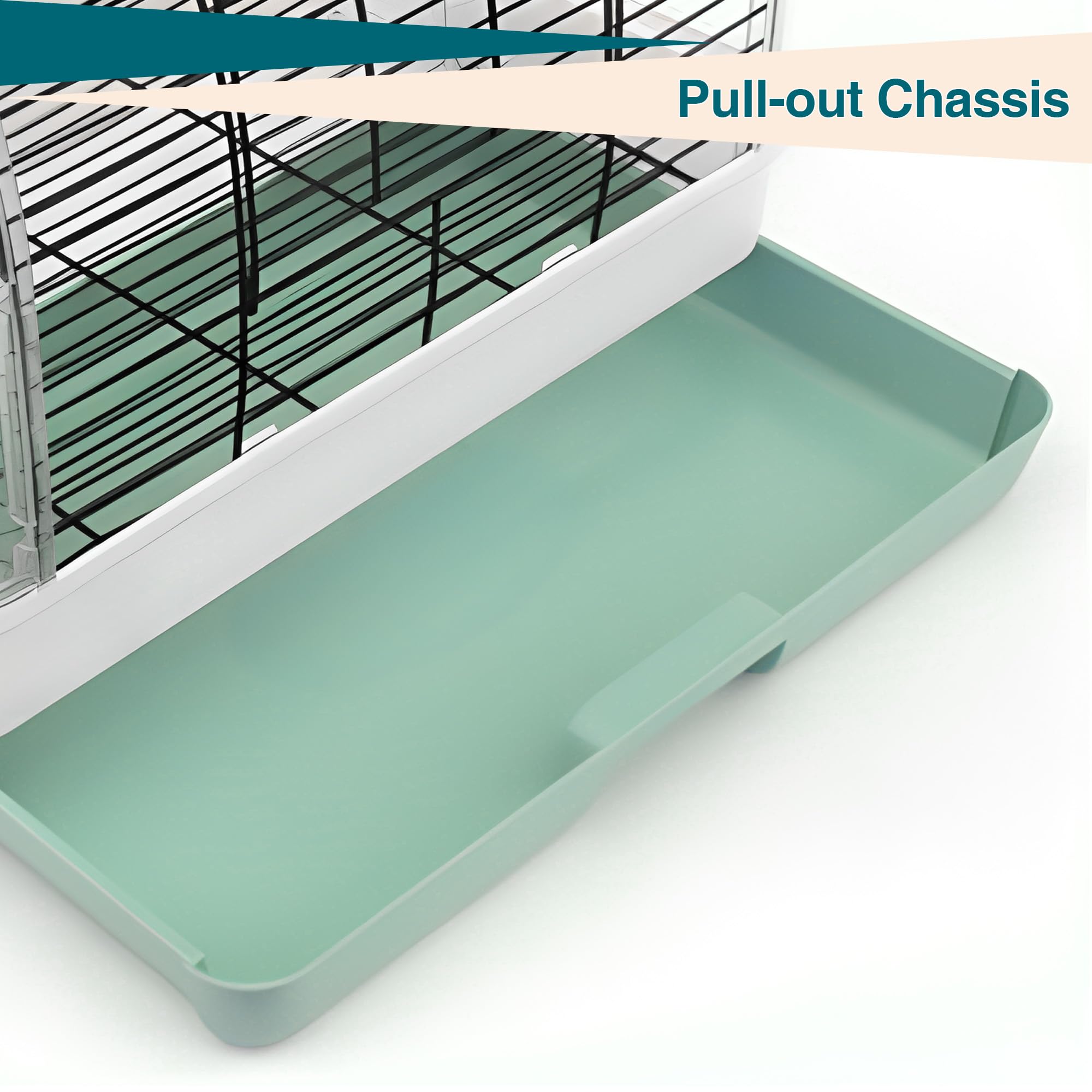 Jaula Portátil para Pájaros con Perchas Y Comederos, Transportín De Viaje para Periquitos, Cotorras, Agapornis, Canarios Y Loros Pequeños, Bandeja Extraíble Y Asa De Transporte. Green