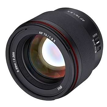 Amazon.co.jp: SAMYANG 単焦点レンズ AF 75mm F1.8 X フジ