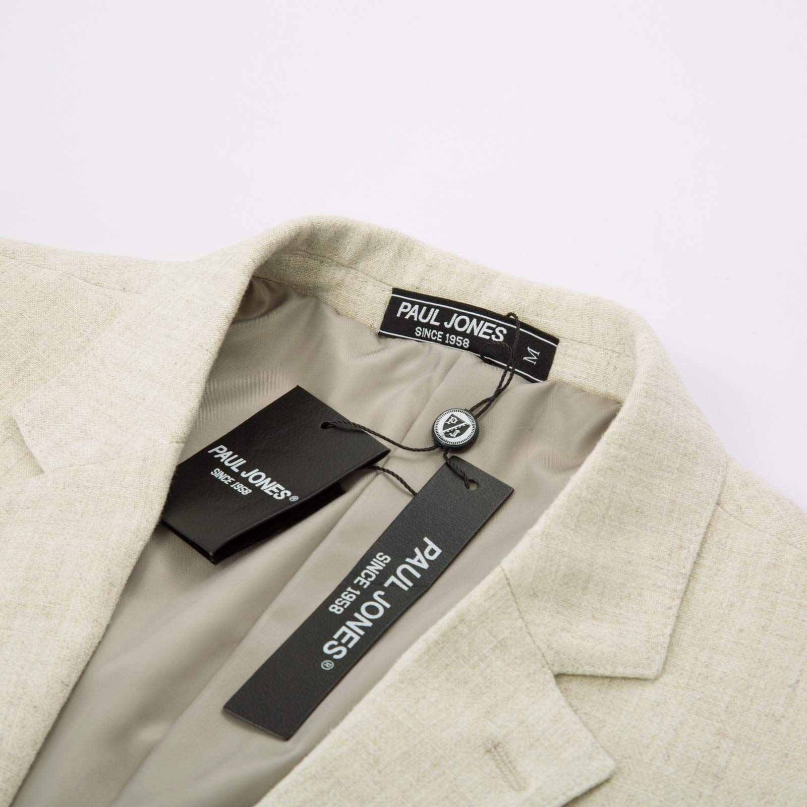 PJ PAUL JONES Giacca da uomo casual, slim fit, in lino, leggera, con 2 bottoni, Sporty Slim Fit Leisure Blazer