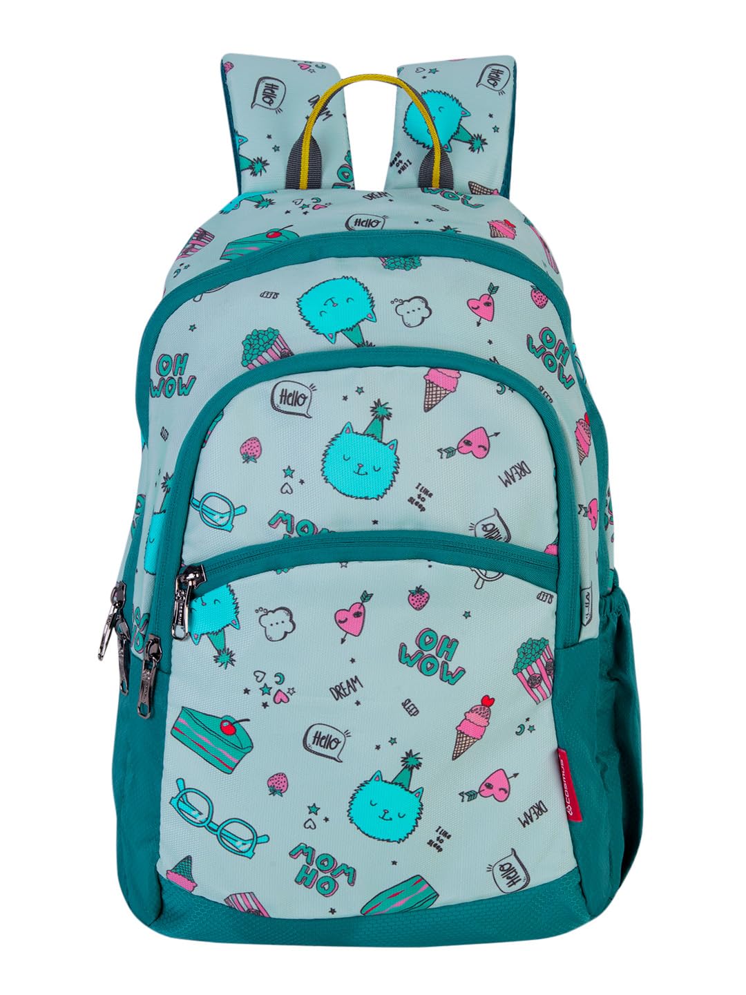 cosmus KIDO Dream Kids T. Green 20L 16 inches Polyester Printed School Backpack Bag Ideal for Boys and Girls of Age Group 2-5 yrs | Small Students Daypacks-picture-31
