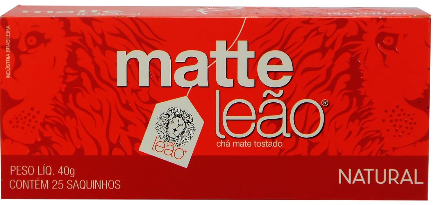 Leão - Mate Tea - 1.4 oz (25 tea bags) (PACK OF 06) | Chá Matte - 40g (25 sachês)
