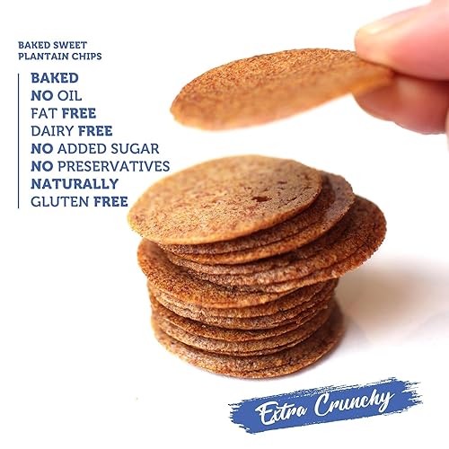 Miniatura 8 de Good Chips - Chips crujientes de plátano dulce horneado, crujientes, sin aceite, maduritos saludables, 0.7 onzas, paquete de 12