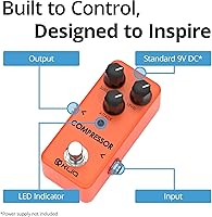 Vista 3 de KLIQ - Pedal de efecto de compresor pequeño para guitarra y bajo