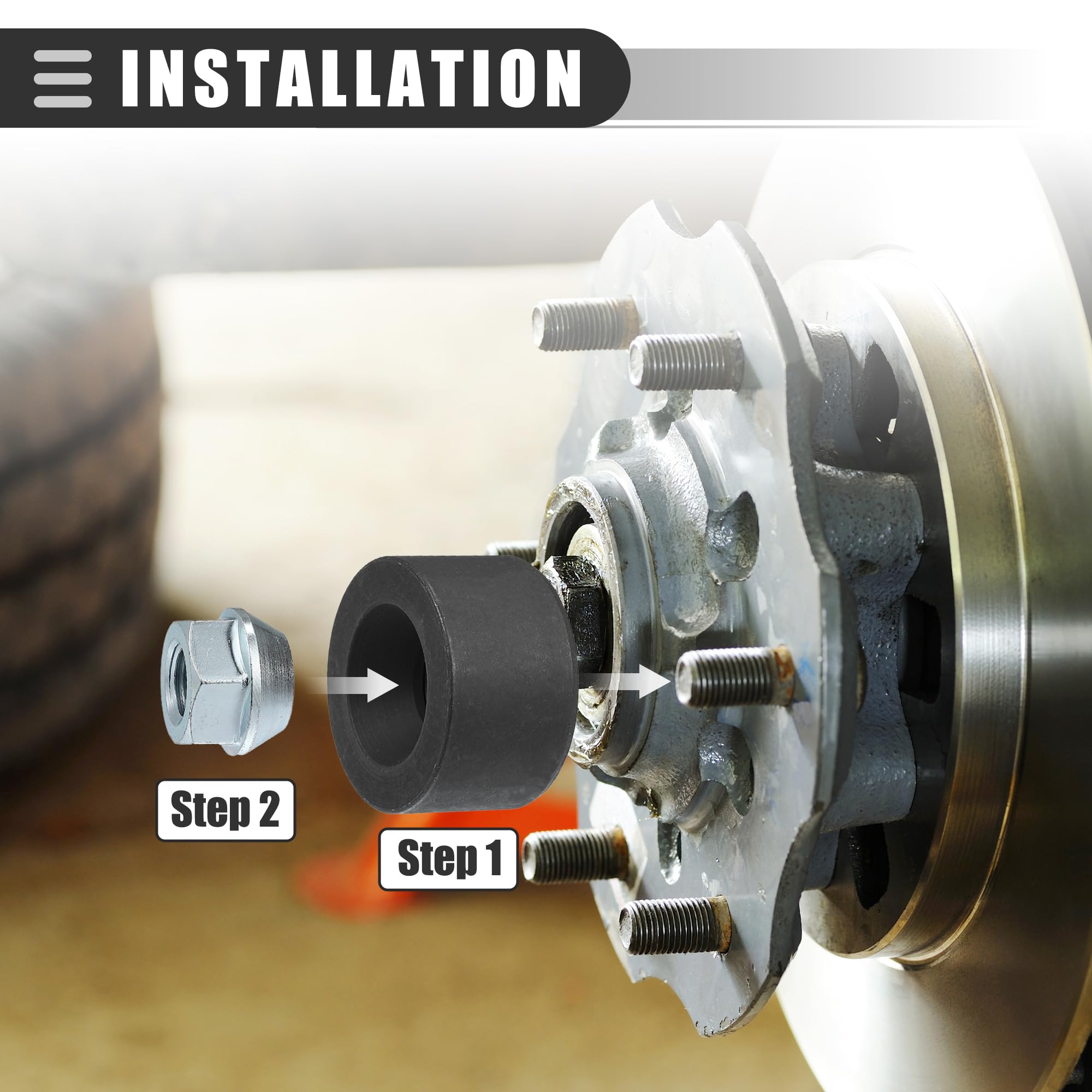 X AUTOHAUX 1 Satz Universal Radbolzen Installation Werkzeug Eisen Silberton