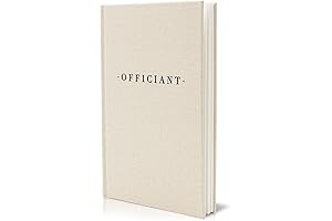 Modern and Elegant Wedding Officiant Ceremony Journal