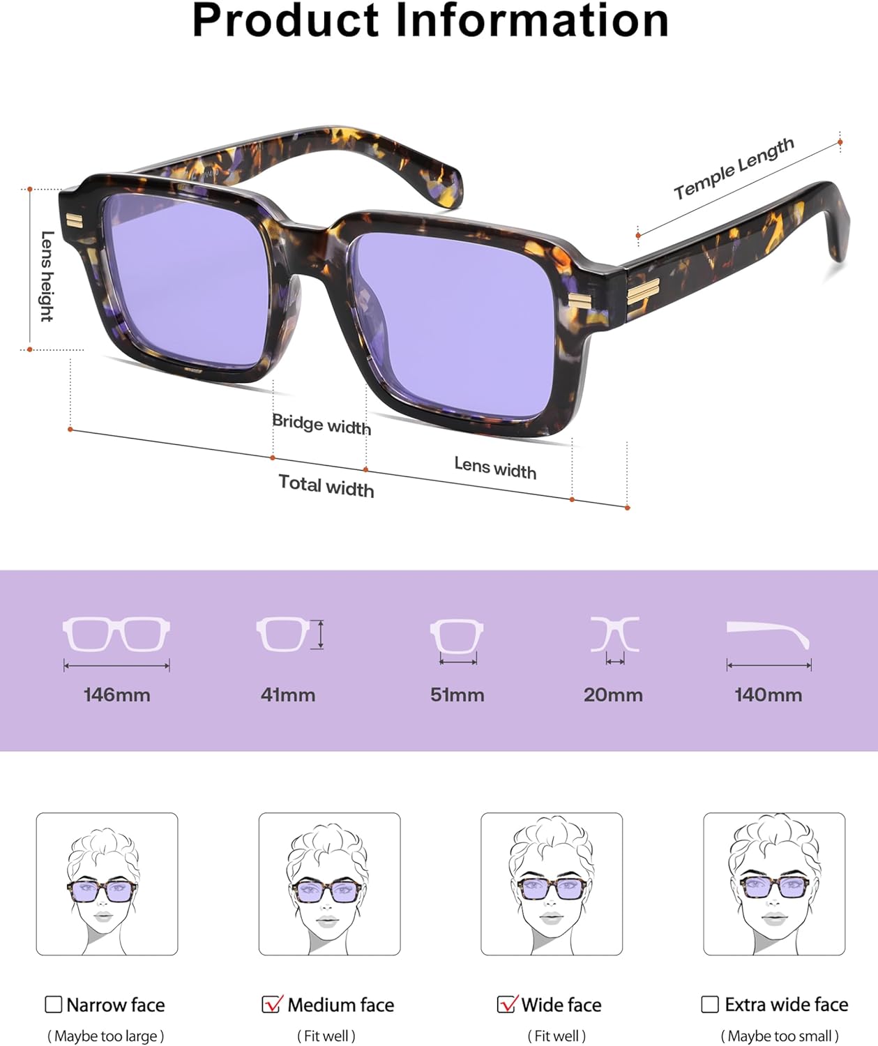 SOJOS Trendy Square Polarized Sunglasses for Women Men, Retro Vintage Womens Mens Rectangle Shades SJ2345 - Image 6