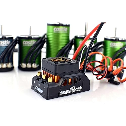 Castle Creations 1/10 Copperhead 1415-2400Kv Sensored Brushless ESC/Motor Combo, CSE10016612