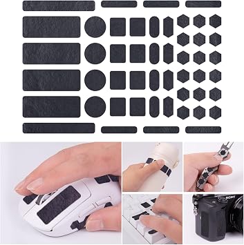 TALONGAMES Anti Slip Grip Tape Universal Kit Pre-Cut 0.5mm Pre-Laminated Sweat Absorbing High Performance Universal Anti Slip Mouse Keycap Grip Tape Ultra-Thin