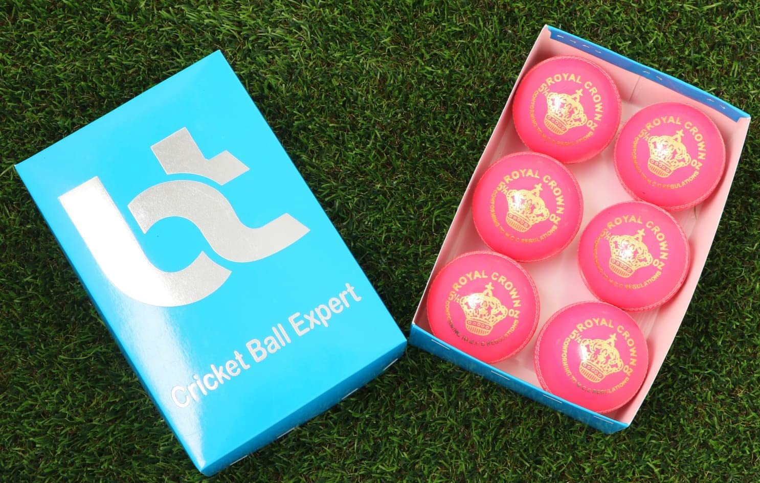 Pink Cricket Balls Pack of 6 - 4 Piece Set