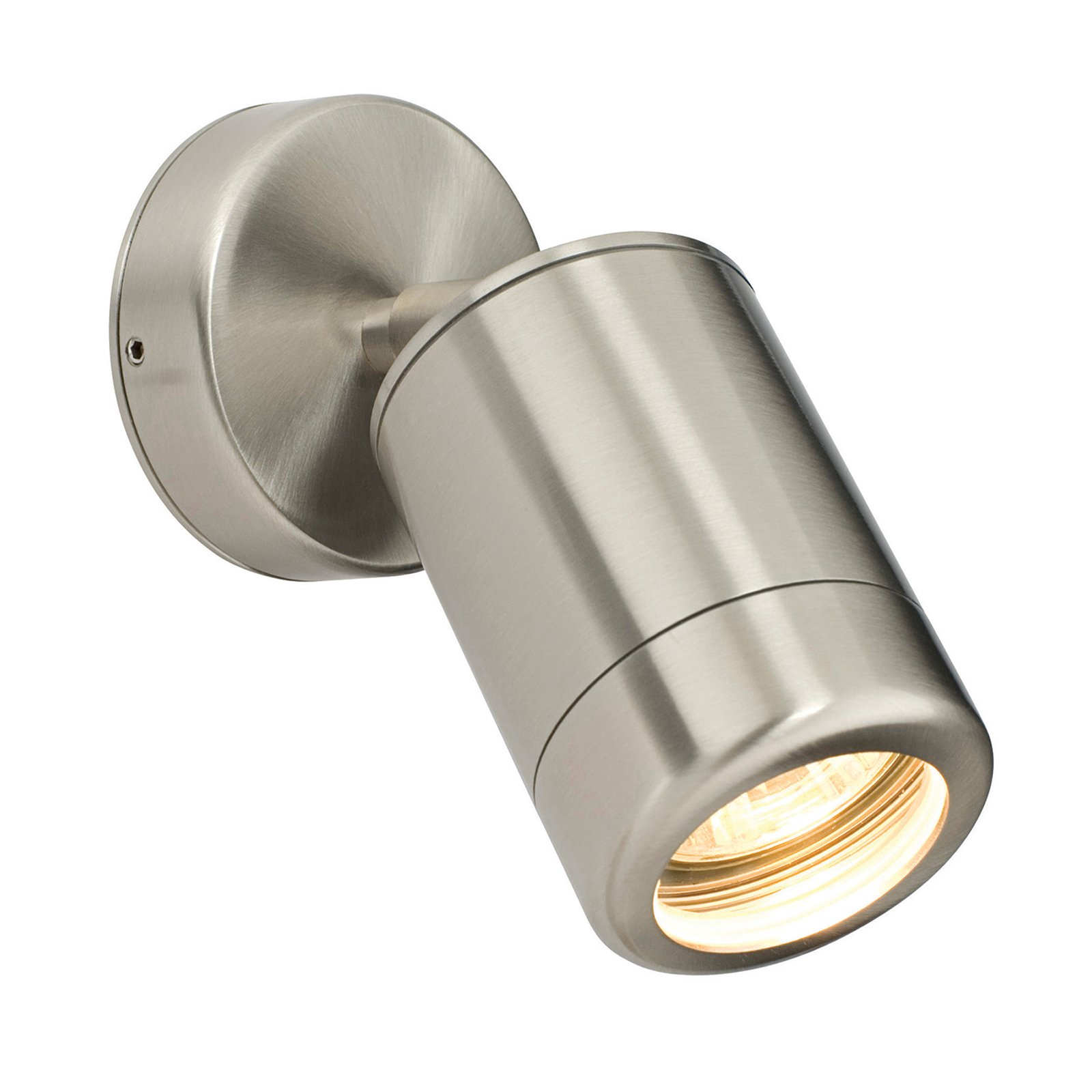 Saxby Atlantis 35W Adjustable Marine Grade Brushed Stainless Steel Modern Outdoor IP65 Wall Spot Light