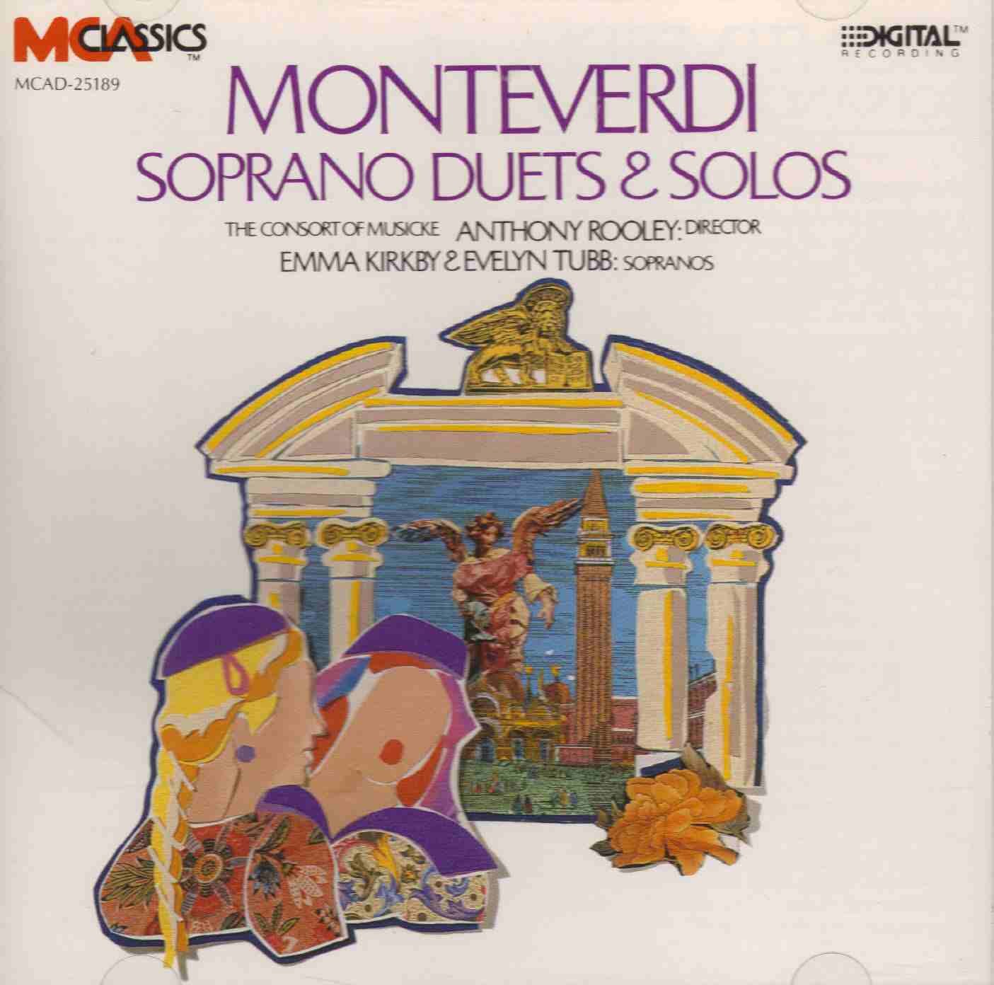 Soprano Solos [Audio CD] Monteverdi