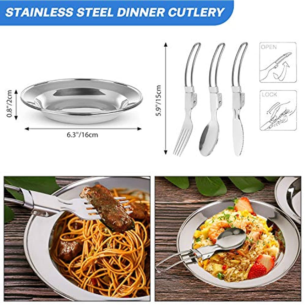Set di stoviglie da campeggio con 0,8 l, set di pentole da campeggio e bicchiere, in alluminio leggero, set di pentole pieghevoli per cucina all'aperto