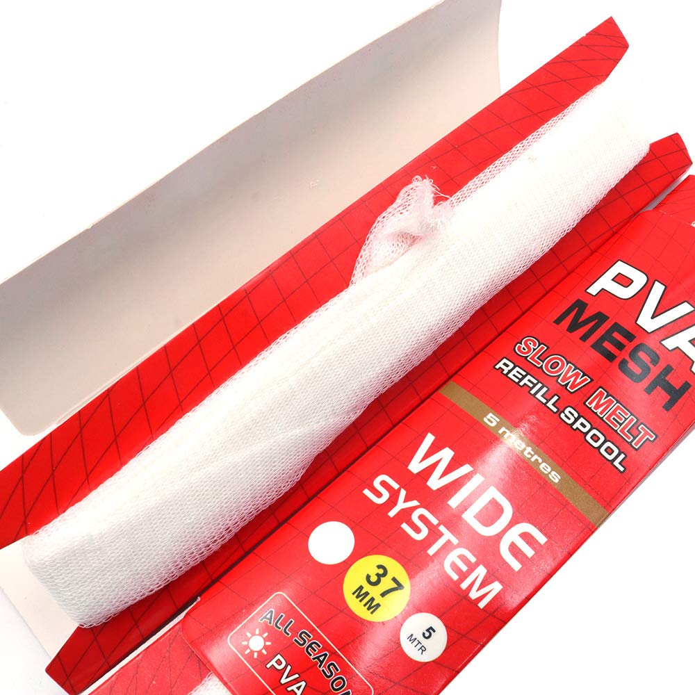 Filet PVA Soluble Pour Pêche - Lot De 2, 5 Mètres De Long, 37 Mm De Large, Pour Bouillettes, Appâts Filet PVA Soluble Pour Pêche - Lot De 2, 5 Mètres De Long, 37 Mm De Large, Pour Bouillettes, Appâts