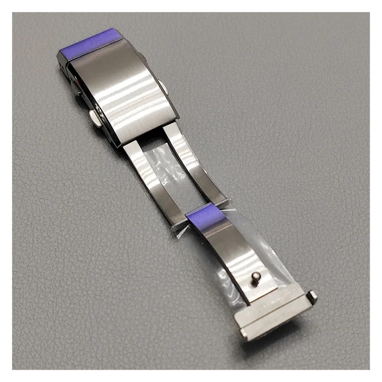 ZHGUIMING 316L stal nierdzewna solidna klamra 18mm 20mm 22mm do zapięcia Seiko podwójna blokada składany przycisk klamra nurkowa metalowe akcesoria do zegarków