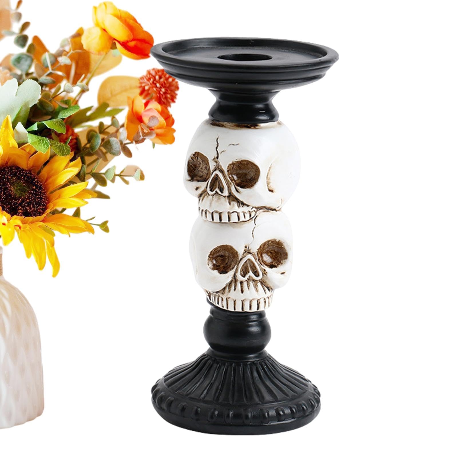Spooky candle holder Halloween résine pour bougie chauffe-plat