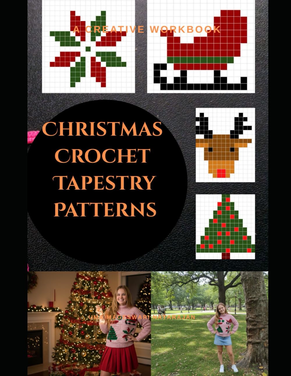 Christmas Crochet Tapestry Patterns for Beginners: Easy Christmas tapestry crochet with charts, colour code and written instructions