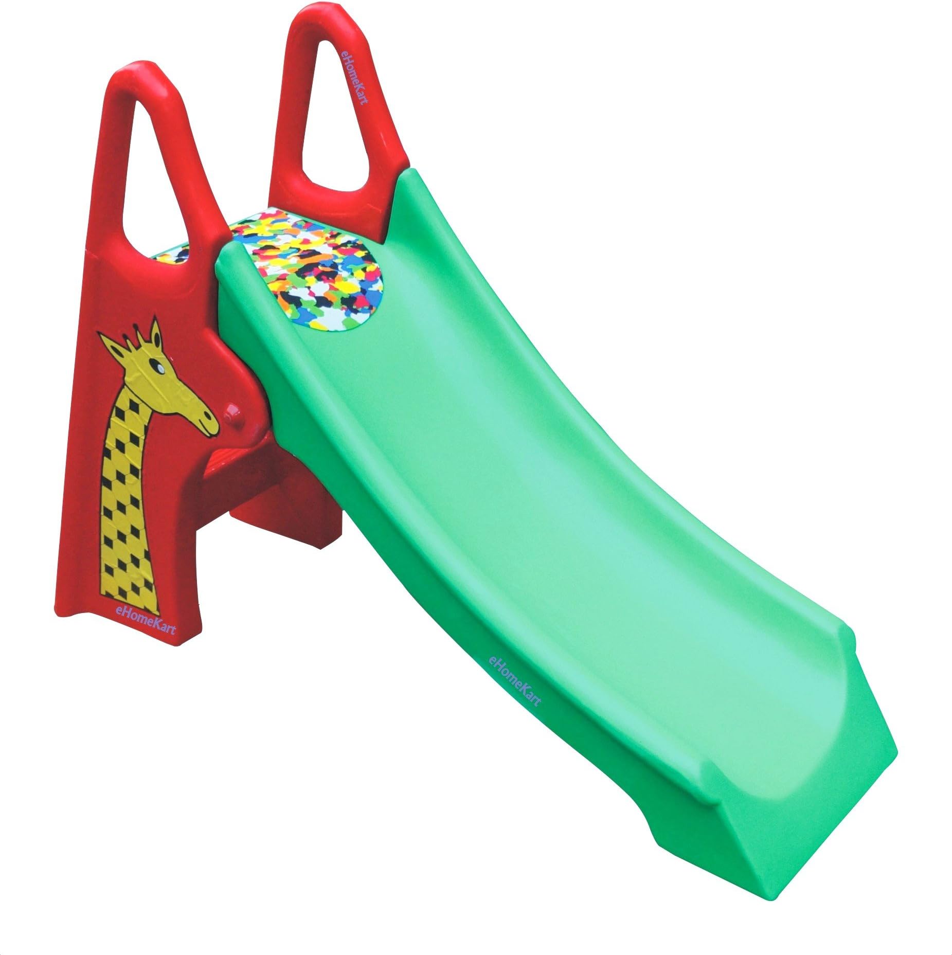 her home playtool my small foldable slide for kids (slider length 83 cm, l112 cm x b40 cm x h79 cm)- Multi color