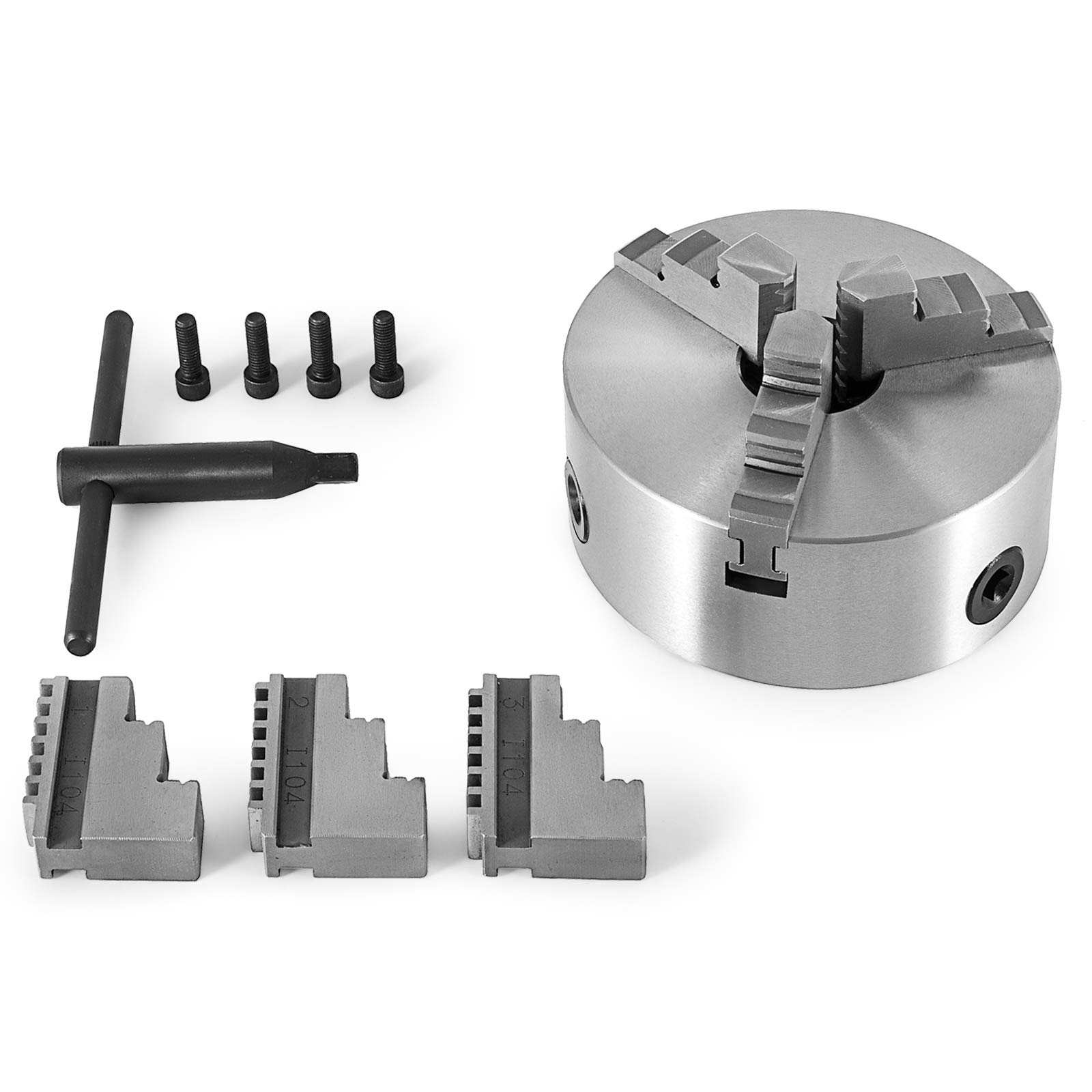 Buy VEVOR Lathe Chuck 10 Inch Wood Turning Chuck Selfcentering 3 Jaw