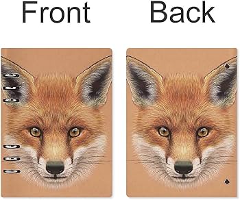 Amazon.co.jp: ルーズリーフノート キツネ 狐 かわいい システム手帳