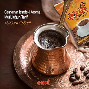 Ezel Türk Kahvesi – Orta Kavrulmuş ve Taze Öğütülmüş 250gr - Zipli Ambalaj