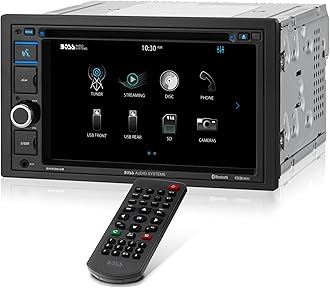 BOSS Audio Systems BV9364B Double Din, 6.2 Inch Digital LCD Monitor, Touchscreen, DVD/CD/MP3/USB/SD AM/FM, Bluetooth, Wireless Remote