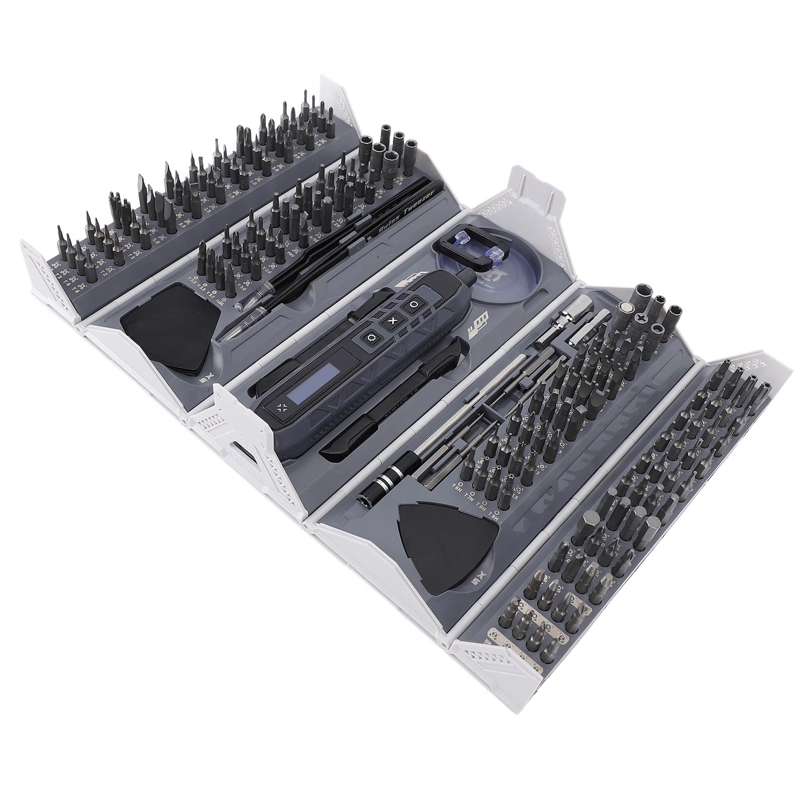 CHICIRIS Kit Cacciavite Elettrico, Set Mini Cacciavite di Precisione 163 in 1 con Punte Magnetiche e Strumenti di Riparazione, per Telefono, Fotocamera, Fotocamera, Orologio, Computer,