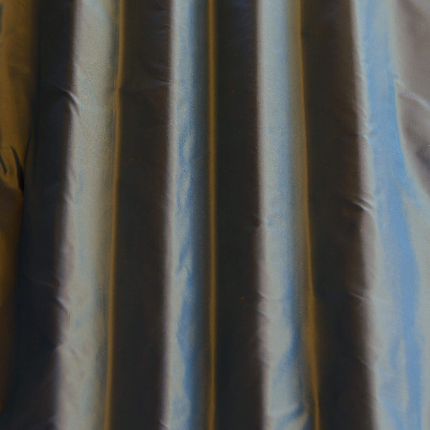 Blue/Gold Iridescent Silk Taffeta, 100% Silk Fabric, by The Yard, 54" Wide