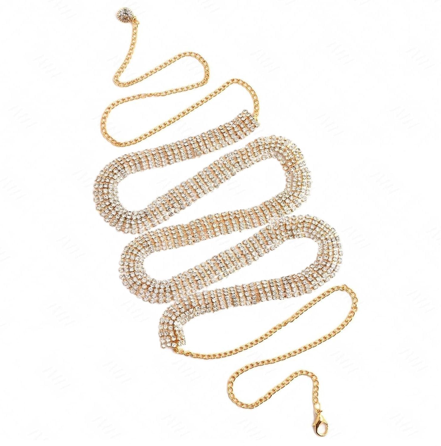 vama FASHIONS Kamar bandhani kandora kamardhani belly hip body chain kamarpatta waist saree belt for women-picture-25