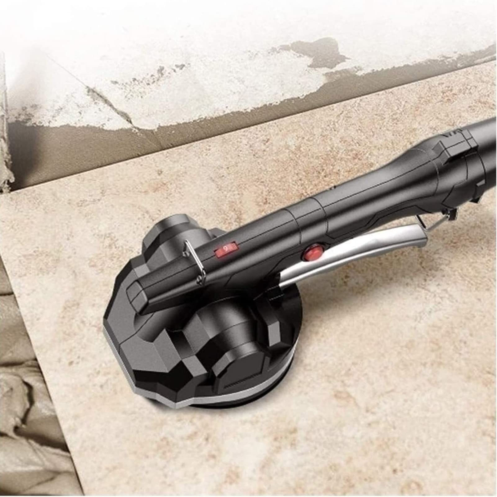 Vibratore per Piastrelle, Vibratore Manuale per Piastrelle, Strumento Automatico Valido per Pavimenti, Assorbimento Massimo 100 kg, per Ingegneria e Uso della Casa (Color : 1 Battery) (2 Bat