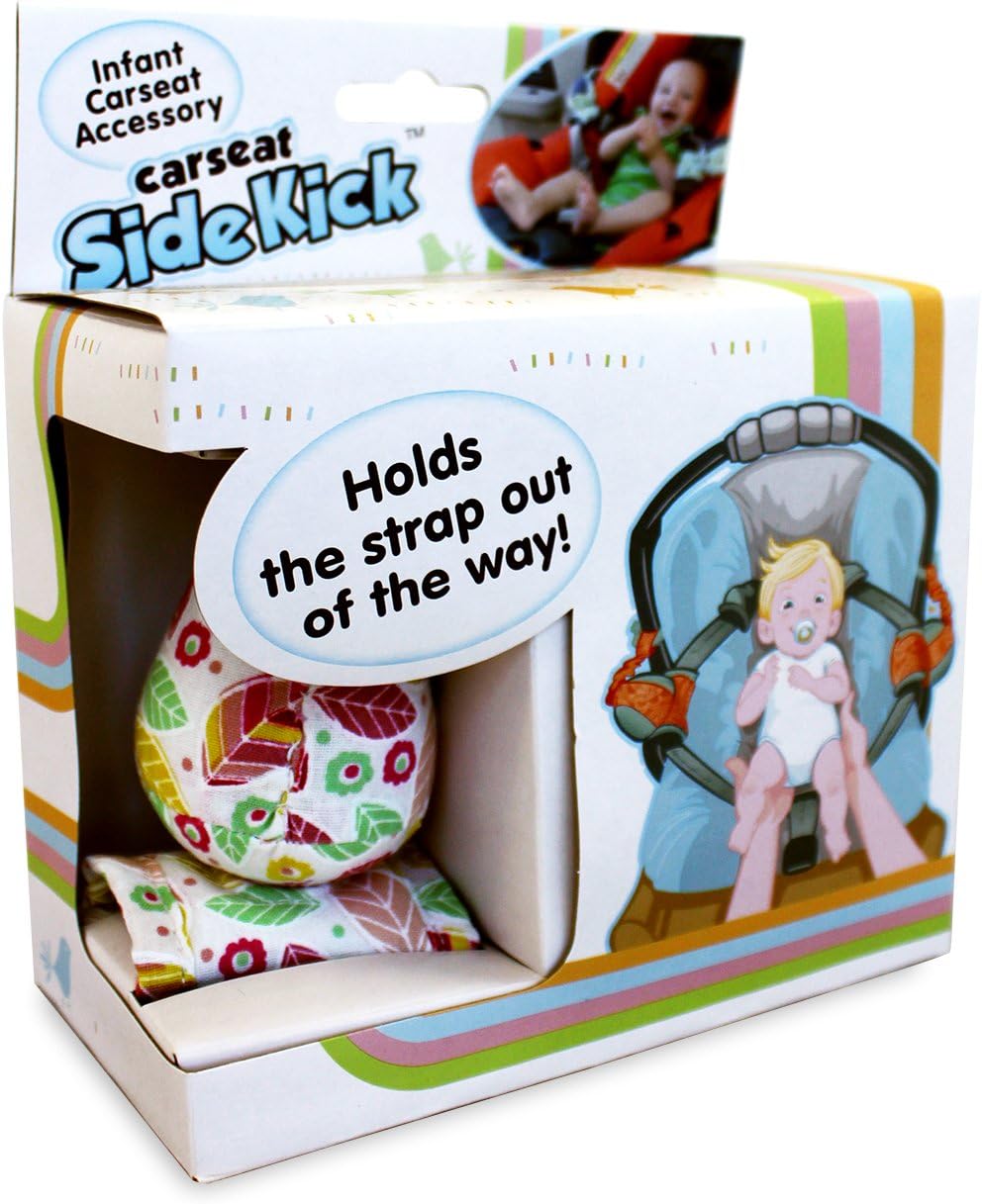 Cars Seat Seatbelt Holder - Carseat Sidekick - Includes 2 Attachment Clips, 2 Retractable Bells, and 2 Magnetic Straps - Designed for Infants (Pink)