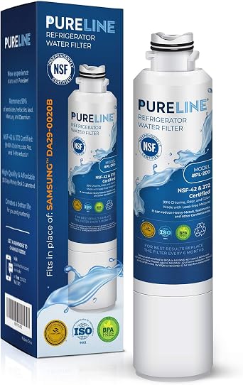 Pureline DA29-00020B Samsung Water Filter da29-00020b Replacement, Replacement for DA29-00020A/B, HAF-CIN/EXP, HAF-CIN,DA97-08006A, Kenmore 46-9101, 469101, 9101, 4609101000 Refrigerator Filter