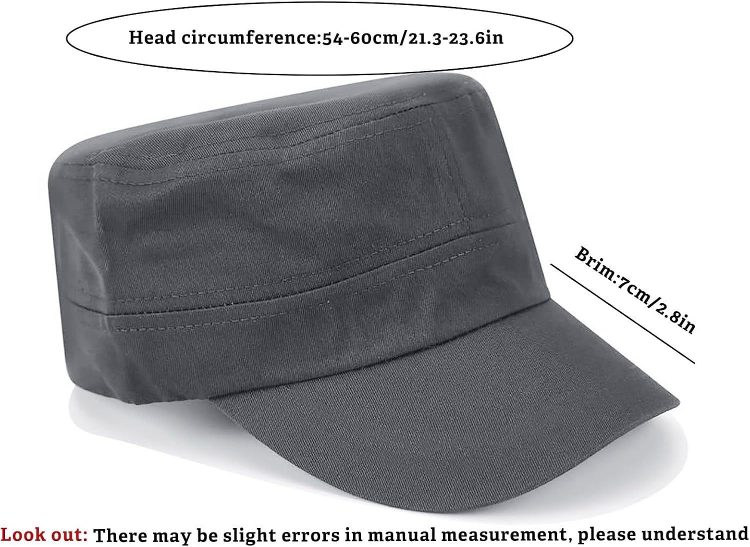 Unisex Basic Cadet Army Caps Everyday Military Style Hat image 5