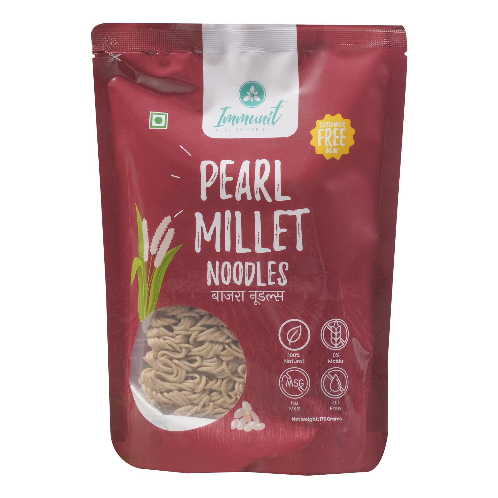 Immunit No Maida Bajra (Pearl Millet) Noodles | Vegan, Not Fried, No MSG, No Preservatives | 175 Grams (B0B3TJQYZK) Amazon Price History, Amazon Price Tracker