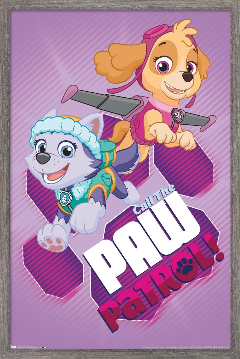 Trends International Nickelodeon Paw Patrol - Call Wall Poster, 22.375" x 34", Premium Unframed Version
