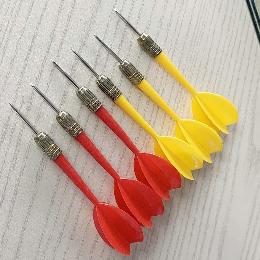 Wooden Desktop Dartboard for Adults Miniature Desk Darts Board for Indoor Outdoor Backyard Party Portable Dart Disc with 6 Darts