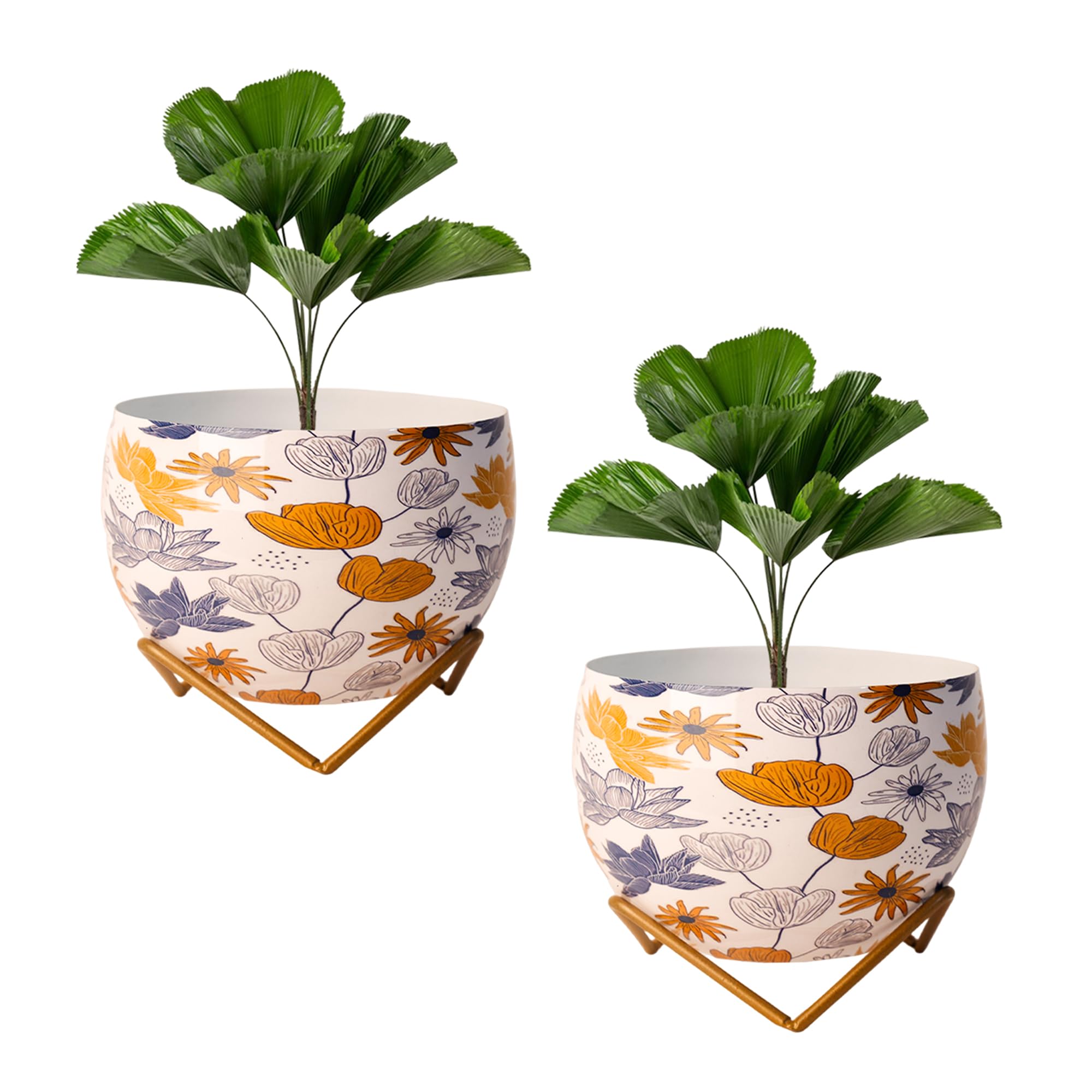 Metal Flower Vase Planter - Elegant Home Décor -12