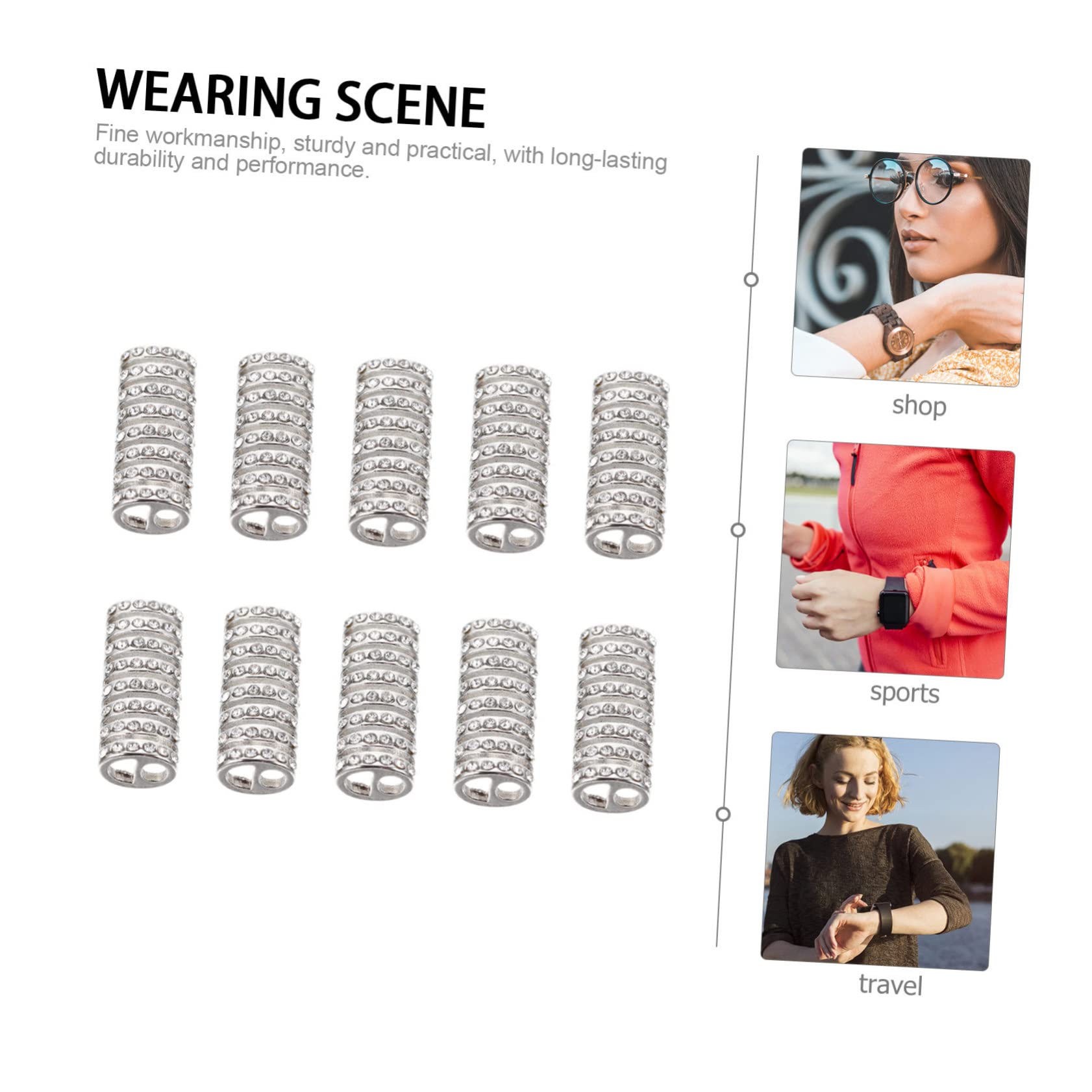 Didiseaon 50pièces Adaptateur De Bracelet Remplaçable Pour Montres Décoratives Connecteurs Pratiques Pour Bracelets De Montre